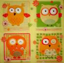 006 Owls - 3-ply (yellow) - Maki